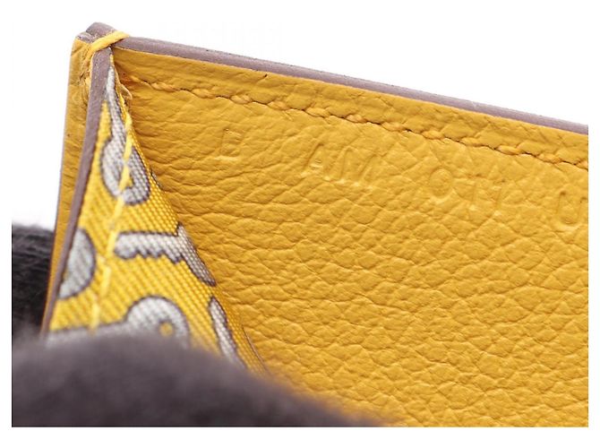 Hermès Hermes Citizen Twill Compact Sun Bi-fold Geldbörse Gelb - Ansicht 5
