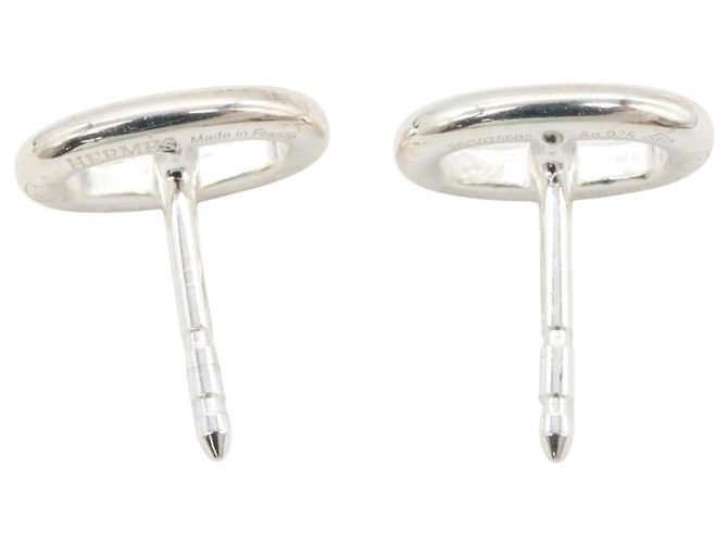 Hermès Hermes Chaine d'Ancre Stecker-Ohrringe Silber - Ansicht 3