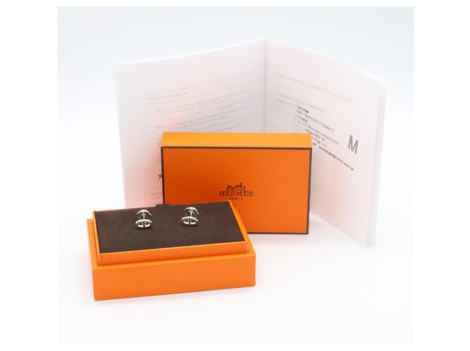 Hermès Hermes Chaine d'Ancre Stecker-Ohrringe Silber - Ansicht 6