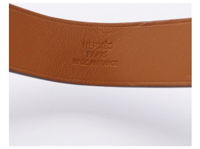 Hermès Pulsera de cuero Hermes Sellier Negro Plata - vista 4