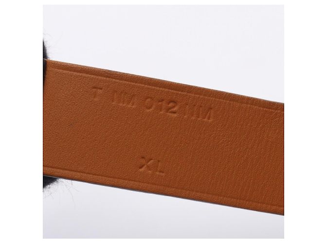 Hermès Pulsera de cuero Hermes Sellier Negro Plata - vista 5