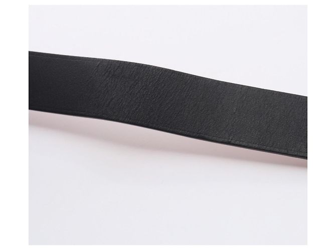 Hermès Pulsera de cuero Hermes Sellier Negro Plata - vista 7