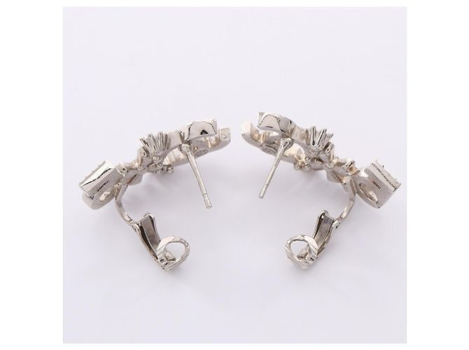 Pendientes Chanel B23P Coco Mark No. 5 Clover Plata - vista 6