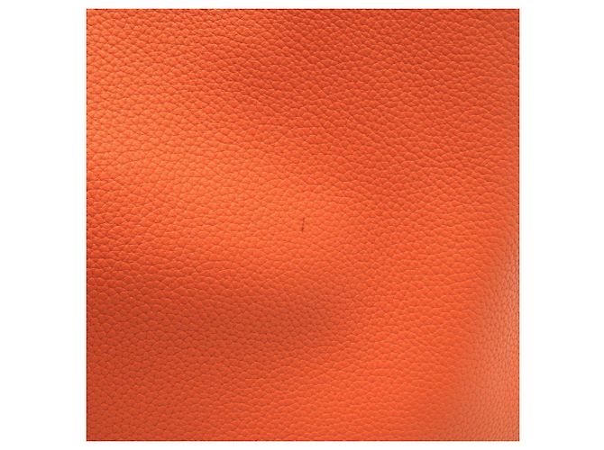 Hermès Hermes Double Sens 45 Pearl Grey Wendbare Tote Bag Braun Orange - Ansicht 8