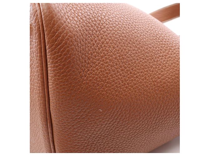 Hermès Bolso Hermes Picotin Lock MM Castaño Dorado - vista 10