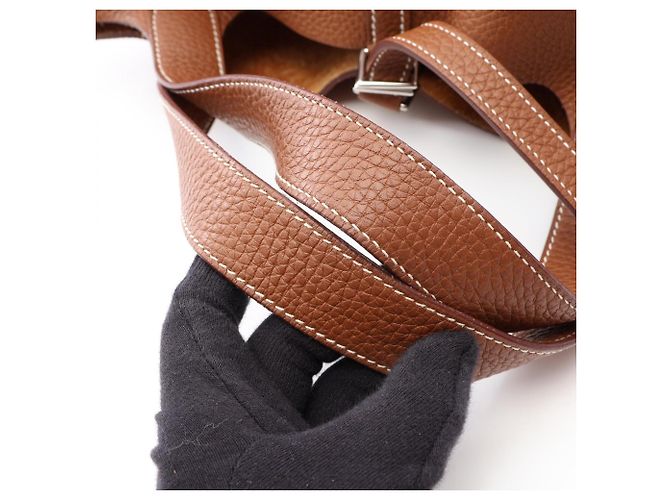Hermès Bolso Hermes Picotin Lock MM Castaño Dorado - vista 11