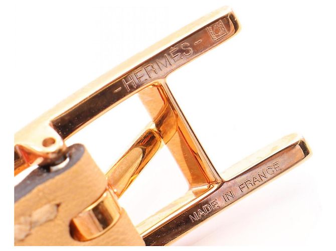 Hermès Pulseira Charm em couro Swift Hermes Vermelho - vista 4
