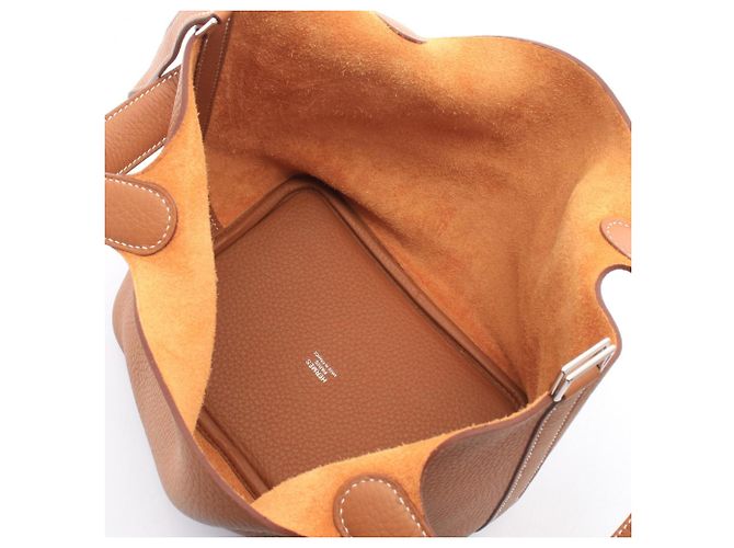 Hermès Hermes Picotin Lock PM Gold Handtasche Braun - Ansicht 3
