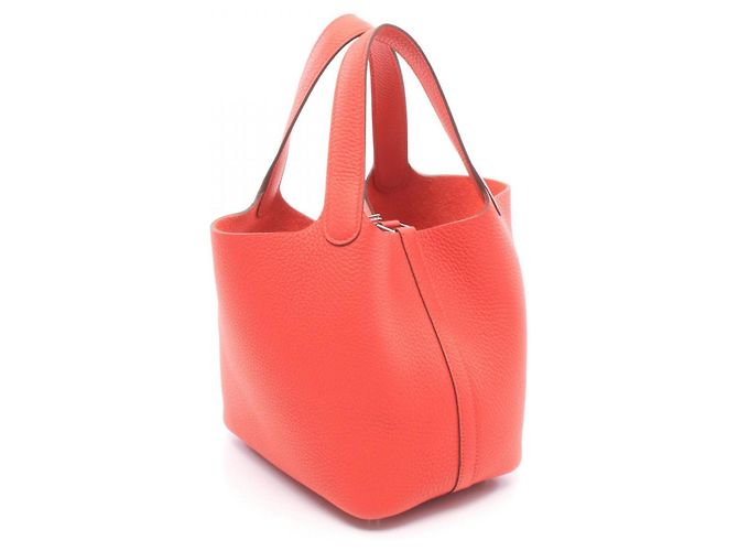 Hermès Bolso Hermes Picotin Lock PM Roja - vista 2