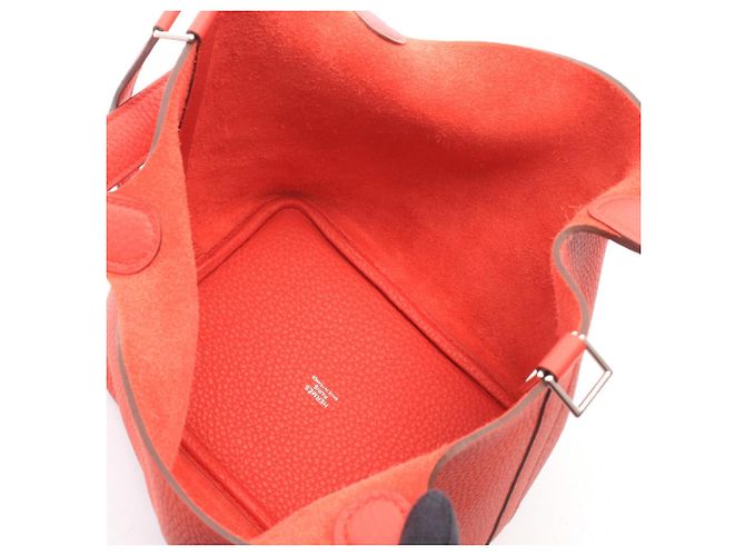 Hermès Bolso Hermes Picotin Lock PM Roja - vista 3