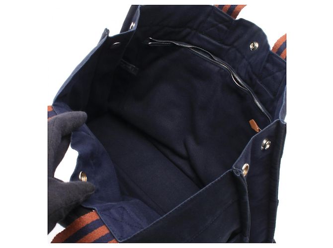 Hermès Bolso Fourre-Tout MM Hermes Azul marino - vista 3