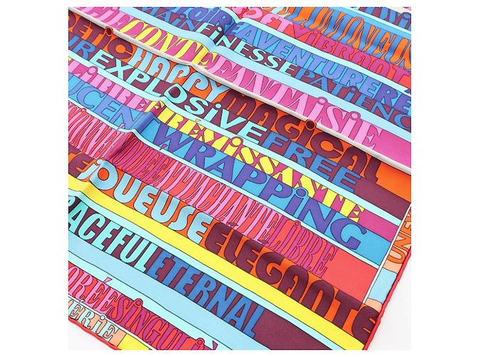 Hermès Petit Carré 40 Mots de Soie Seidentuch Mehrfarben - Ansicht 5