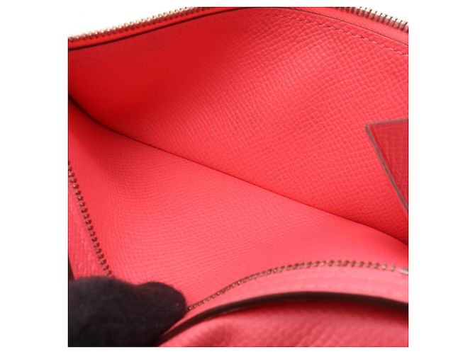 Hermès Cartera larga bi-fold Hermes Bearn Soufflet Verso Rosa Naranja - vista 6