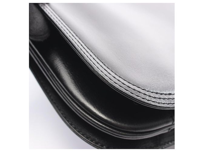 Borsa a mano in pelle nera Yves Saint Laurent Nero - vista 10