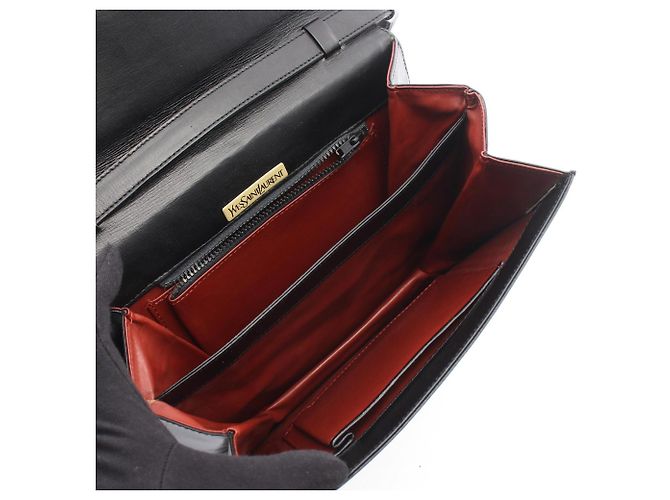 Borsa a mano in pelle nera Yves Saint Laurent Nero - vista 3
