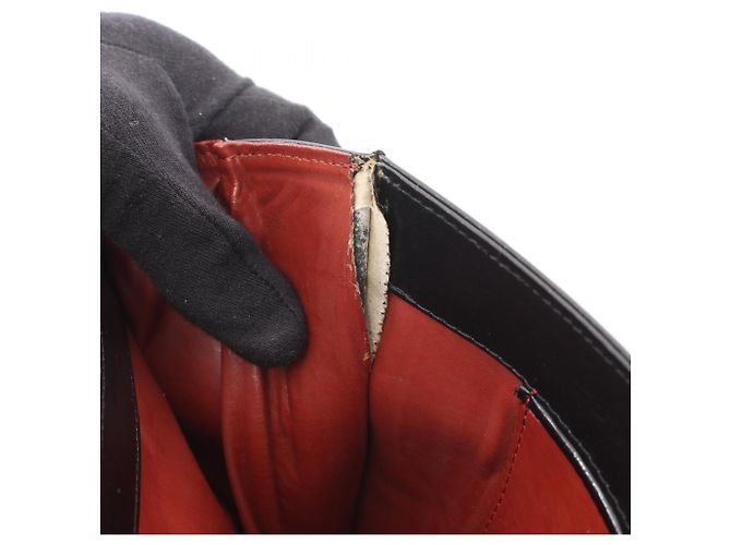 Borsa a mano in pelle nera Yves Saint Laurent Nero - vista 6