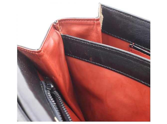 Borsa a mano in pelle nera Yves Saint Laurent Nero - vista 7