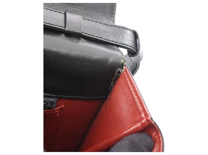 Borsa a mano in pelle nera Yves Saint Laurent Nero - vista 8
