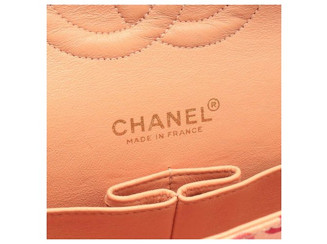 Borsa a tracolla Chanel COCO Print Matelassé Rosa Multicolore - vista 4