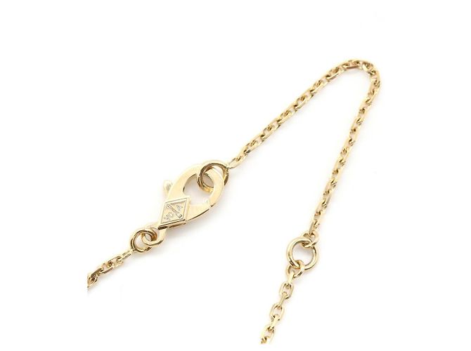 Collana Van Cleef & Arpels Vintage Alhambra D'oro Giallo - vista 4