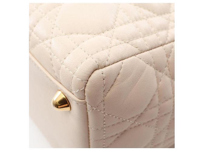 Borsa 2-Way Lady Dior Large Cannage Christian Dior Crudo - vista 11