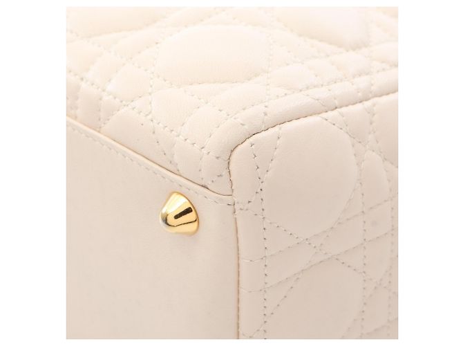 Borsa 2-Way Lady Dior Large Cannage Christian Dior Crudo - vista 13