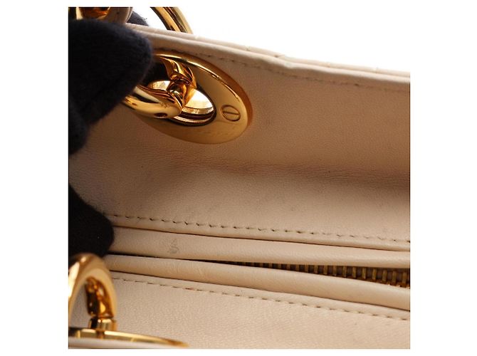 Borsa 2-Way Lady Dior Large Cannage Christian Dior Crudo - vista 14