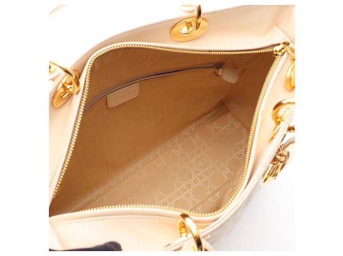 Borsa 2-Way Lady Dior Large Cannage Christian Dior Crudo - vista 3