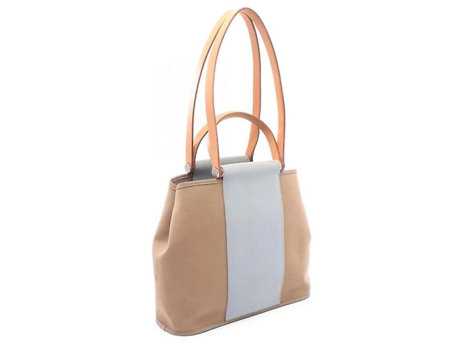 Hermès Bolso Cabas PM Hermes Etoupe Ciel Azul - vista 2