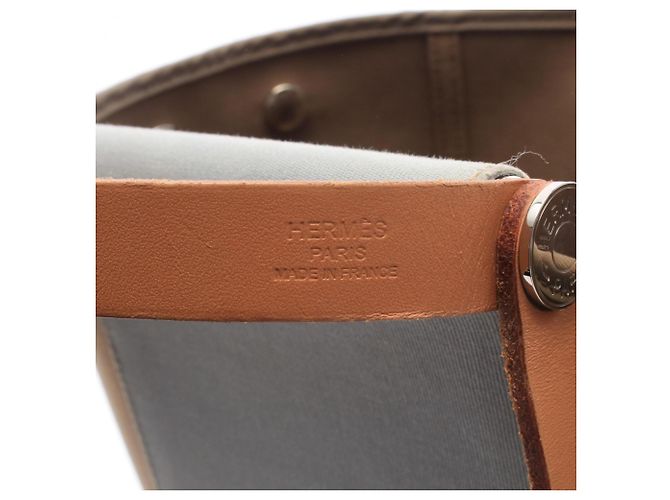 Hermès Bolso Cabas PM Hermes Etoupe Ciel Azul - vista 4