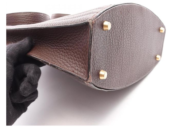 Hermès Borsa a tracolla Hermes Kelly Cacao Marrone - vista 8