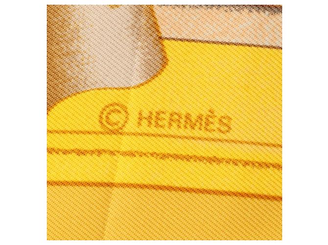 Hermès Hermes HERMES Carre 90 AZVLEJOS Schal Mehrfarben Gelb - Ansicht 2