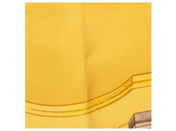 Hermès Hermes HERMES Carre 90 AZVLEJOS Schal Mehrfarben Gelb - Ansicht 4