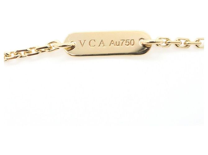 Collana Van Cleef & Arpels Vintage Alhambra Diamanti D'oro - vista 3