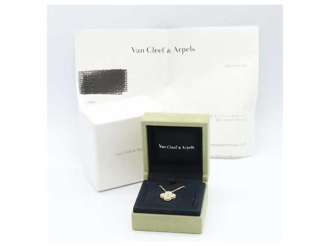 Collana Van Cleef & Arpels Vintage Alhambra Diamanti D'oro - vista 5