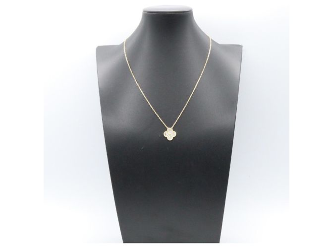 Collana Van Cleef & Arpels Vintage Alhambra Diamanti D'oro - vista 6