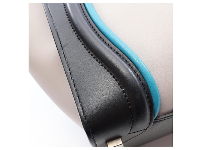Céline Celine Luggage Micro Shopper Tote Bag Braun Schwarz Blau - Ansicht 8