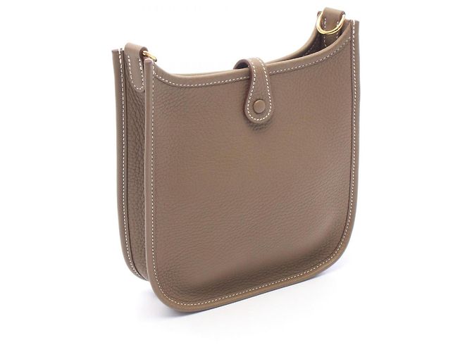 Hermès Borsa a tracolla Hermes Evelyne TPM Taupe - vista 2