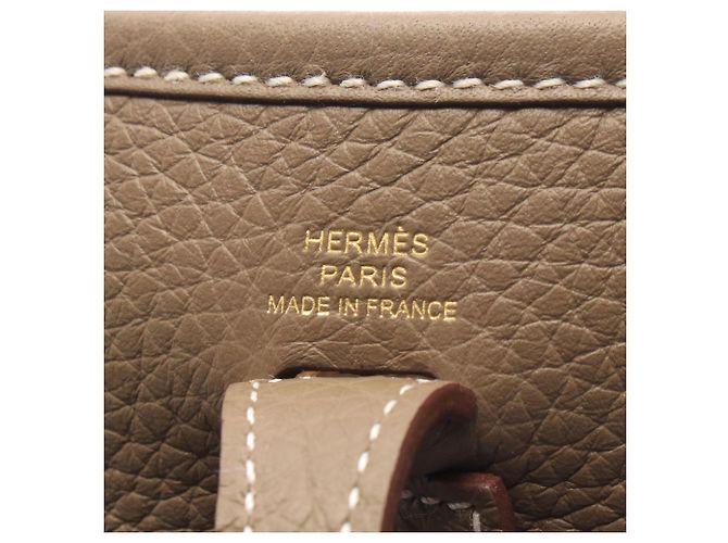 Hermès Borsa a tracolla Hermes Evelyne TPM Taupe - vista 4