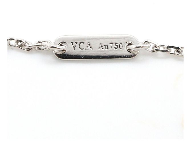 Bracciale Sweet Alhambra Diamanti Van Cleef & Arpels Argento Bianco - vista 4