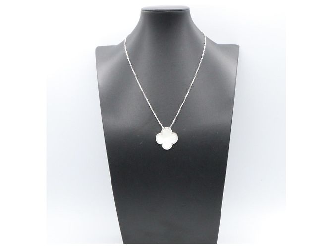 Collar Magic Alhambra Van Cleef & Arpels Plata Blanco - vista 5