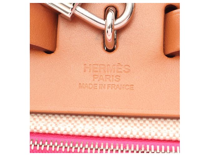 Hermès Hermes Herbag Zip PM Bolso de mano 2-Way Castaño Rosa - vista 4