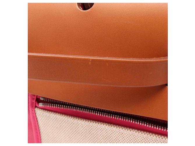 Hermès Hermes Herbag Zip PM Bolso de mano 2-Way Castaño Rosa - vista 6