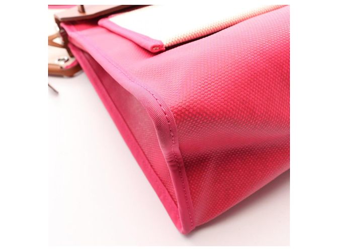 Hermès Hermes Herbag Zip PM Bolso de mano 2-Way Castaño Rosa - vista 7