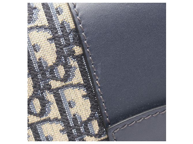 Borsa a tracolla Christian Dior Dior 30 Montaigne Beige Blu navy - vista 5