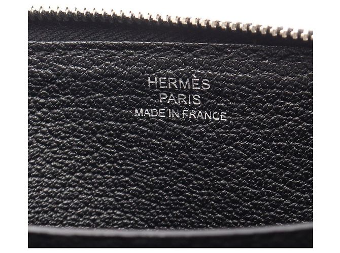 Hermès Portafoglio lungo classico rotondo Hermes Azap Nero - vista 4