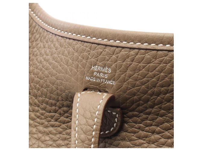 Hermès Borsa a tracolla Hermes Evelyne TPM Taupe - vista 4