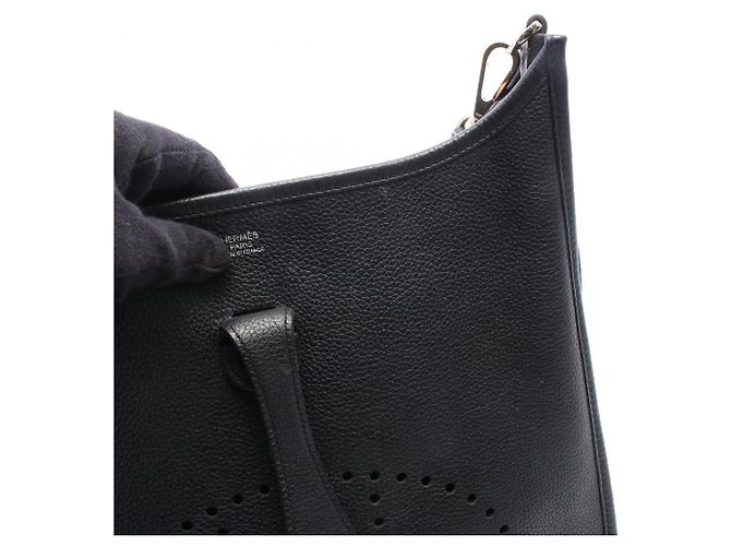 Hermès Borsa a tracolla Hermes Evelyne 1 PM in Nero - vista 6