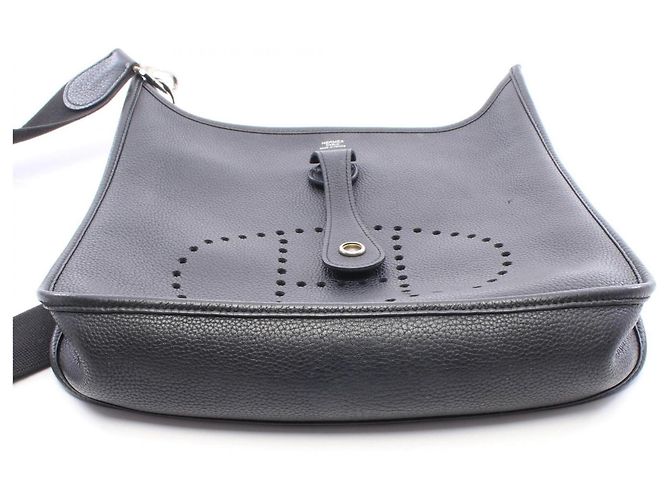 Hermès Borsa a tracolla Hermes Evelyne 1 PM in Nero - vista 7