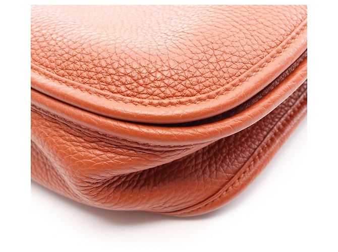 Hermès Borsa a tracolla Hermes Evelyne 3 Trois PM Brick Marrone - vista 6